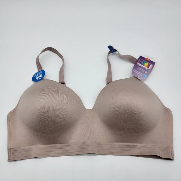 NWT‎ Hanes Bra XL Ultimate Cool Comfort Smooth-tec Wire-Fee Bra Nude - Picture 1 of 7